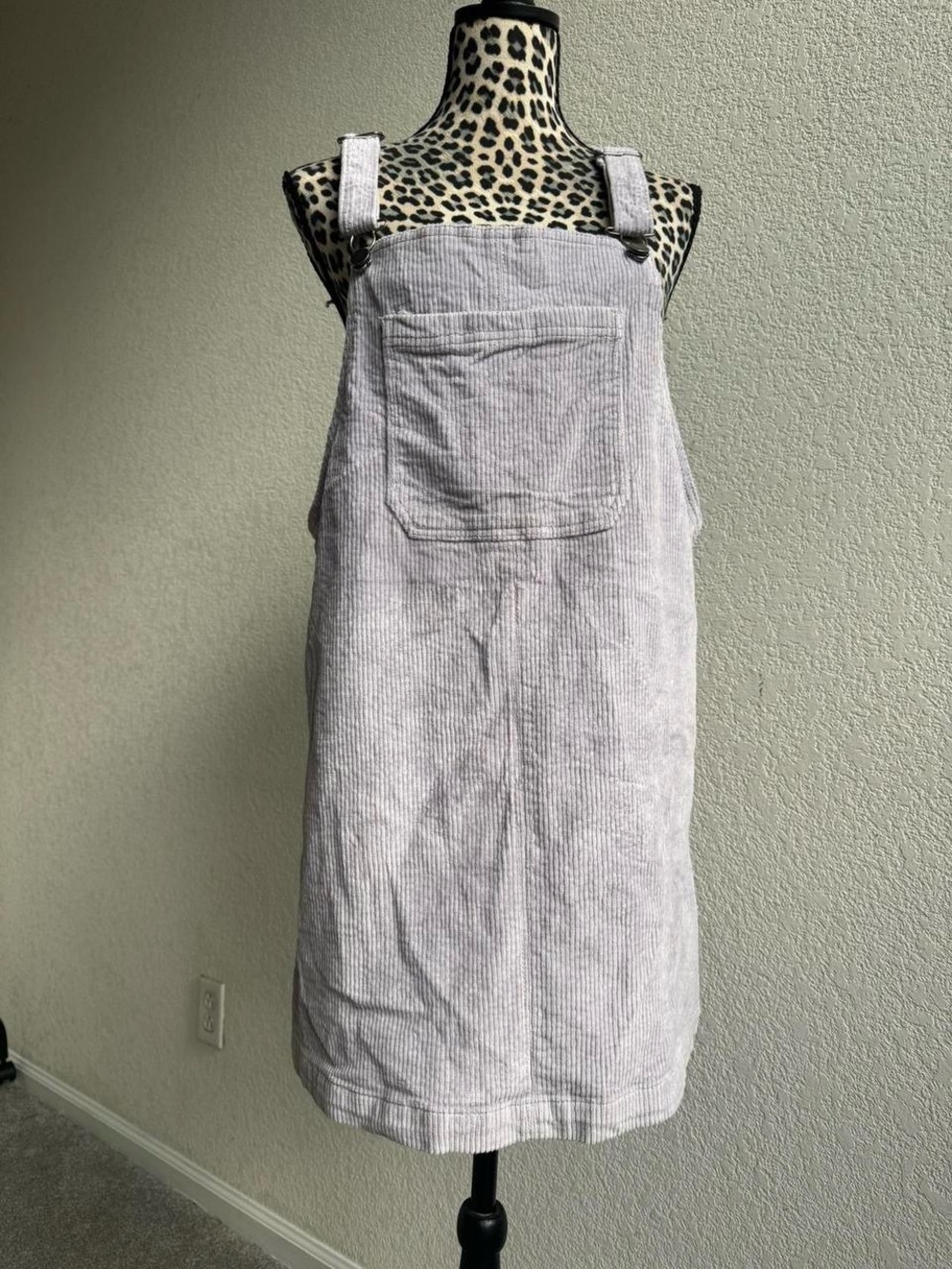 So Light purple corduroy skirt overall